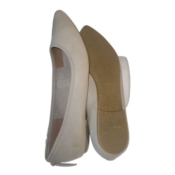 Frye Women's Regina Leather Pointed Toes Taupe Ballet Flats Size 9 - Picture 12 of 13